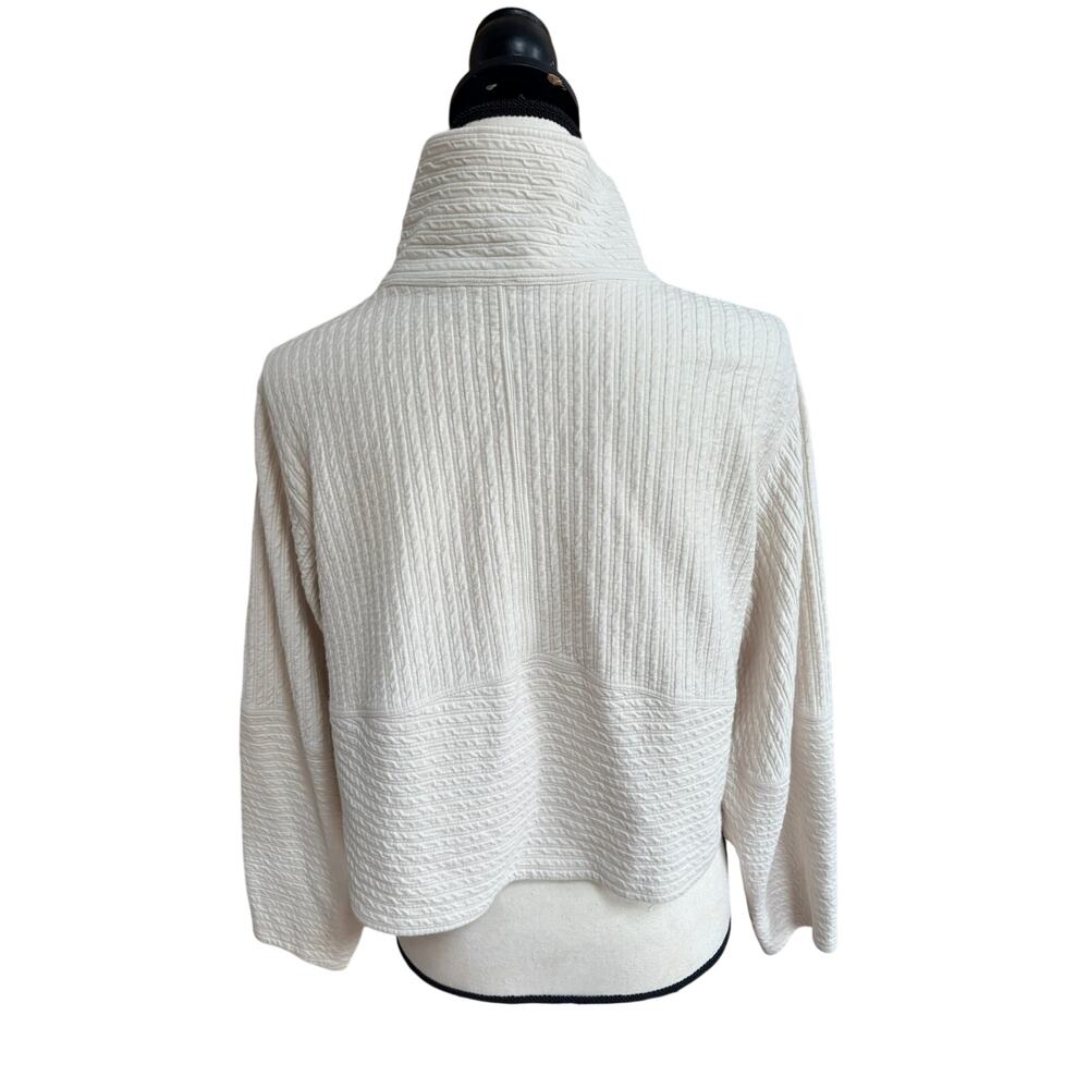 Lululemon Textured Cropped Jacket Womens Bone Ivory Cream Size XS/S - Picture 5 of 9